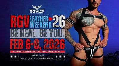 RGV Fetish & Kink Weekend 2027 event branding