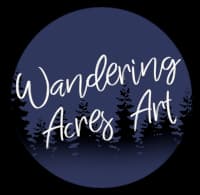 Wandering Acres Art (After Dark) logo