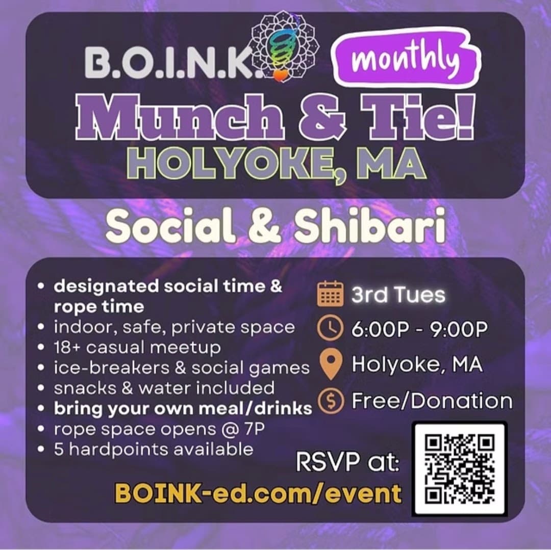 Holyoke Monthly Munch & Tie event branding