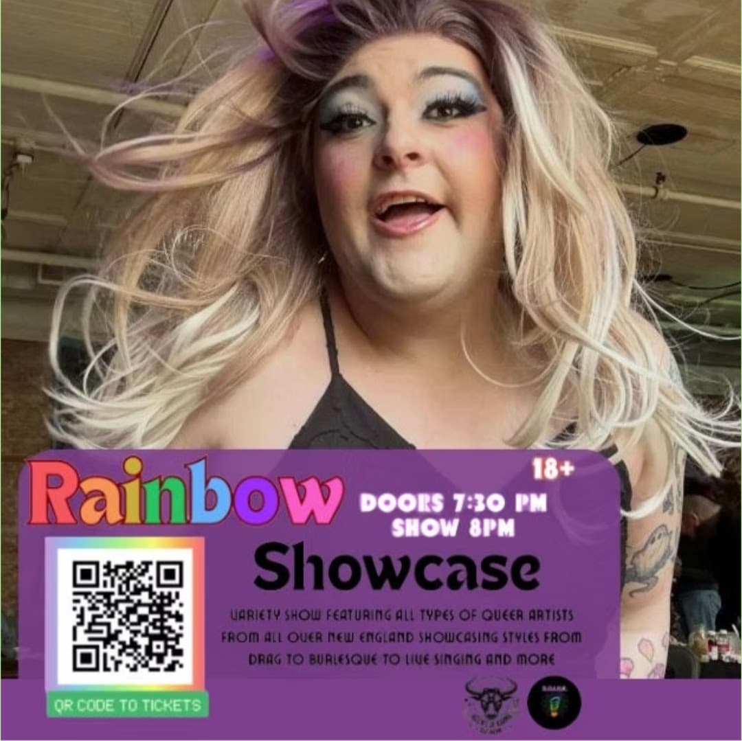 The Rainbow Showcase! event branding