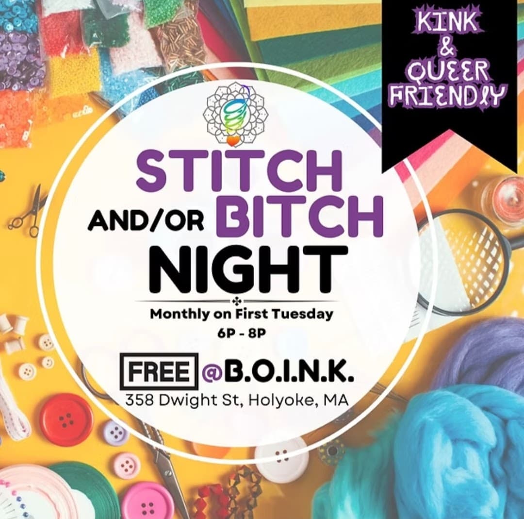 Stitch and/or Bitch Night event branding
