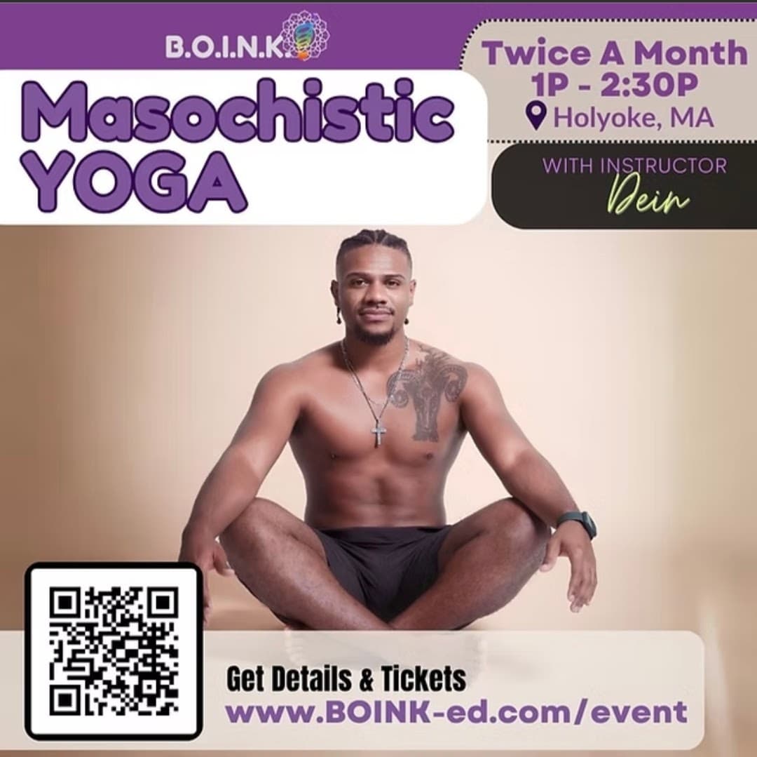 Masochistic Yoga event branding