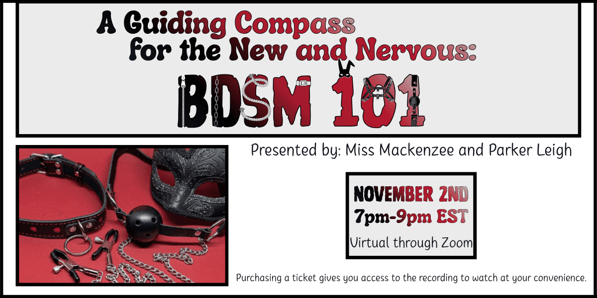 A Guiding Compass for the New and Nervous: BDSM 101 event branding
